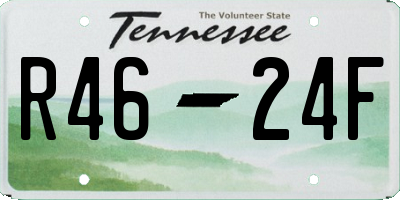 TN license plate R4624F