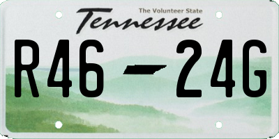 TN license plate R4624G