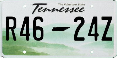TN license plate R4624Z