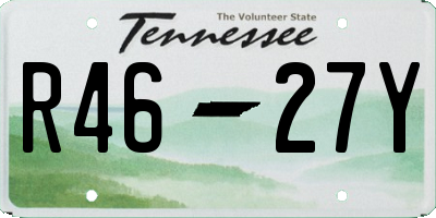 TN license plate R4627Y