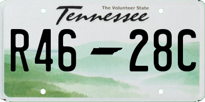 TN license plate R4628C