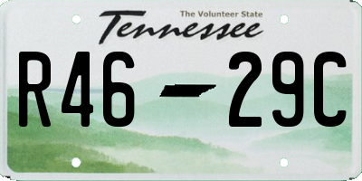 TN license plate R4629C