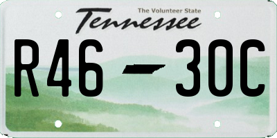 TN license plate R4630C