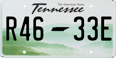 TN license plate R4633E