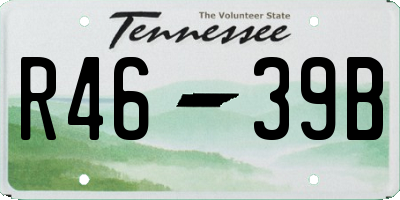 TN license plate R4639B