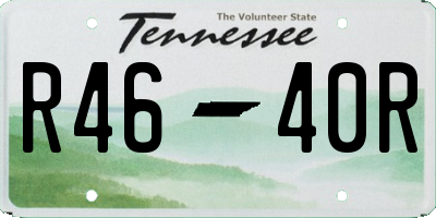 TN license plate R4640R
