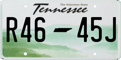 TN license plate R4645J