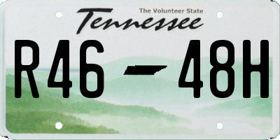 TN license plate R4648H