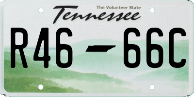 TN license plate R4666C