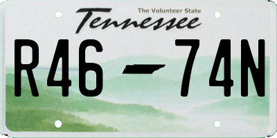 TN license plate R4674N