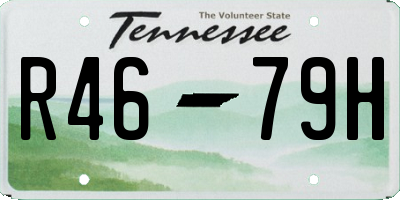 TN license plate R4679H