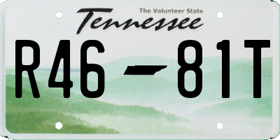 TN license plate R4681T