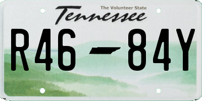 TN license plate R4684Y