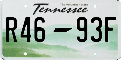 TN license plate R4693F