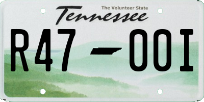 TN license plate R4700I
