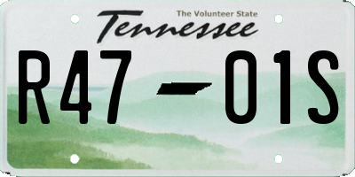 TN license plate R4701S
