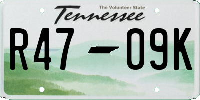 TN license plate R4709K