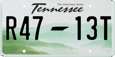 TN license plate R4713T