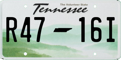 TN license plate R4716I