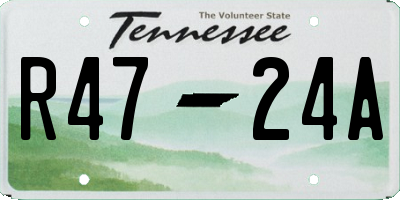 TN license plate R4724A