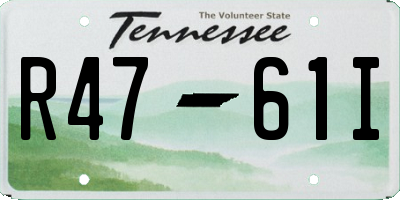 TN license plate R4761I