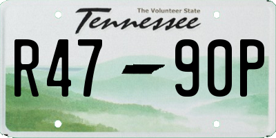 TN license plate R4790P