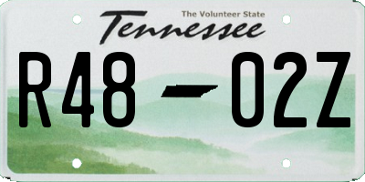 TN license plate R4802Z