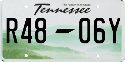 TN license plate R4806Y