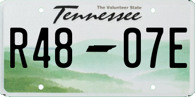 TN license plate R4807E