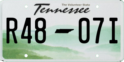 TN license plate R4807I