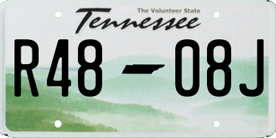 TN license plate R4808J