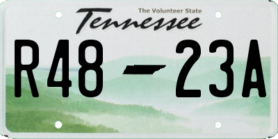 TN license plate R4823A