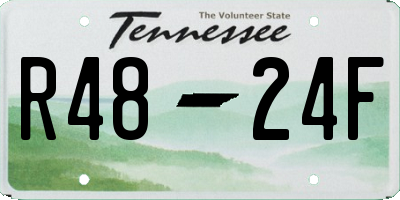TN license plate R4824F