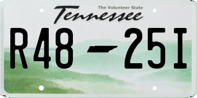 TN license plate R4825I