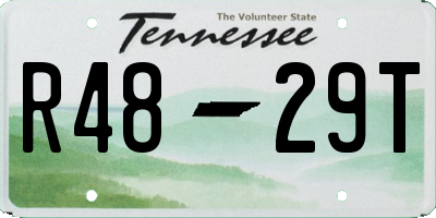 TN license plate R4829T