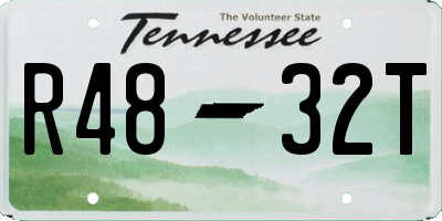TN license plate R4832T