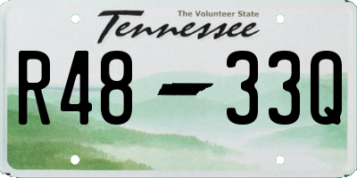TN license plate R4833Q