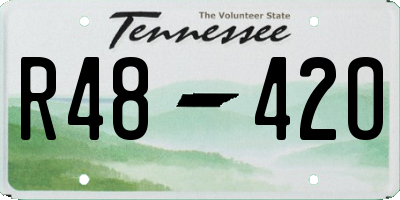 TN license plate R4842O