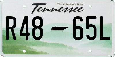 TN license plate R4865L