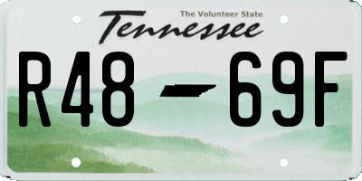 TN license plate R4869F