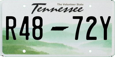 TN license plate R4872Y