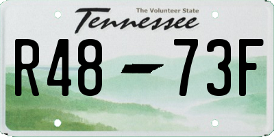 TN license plate R4873F