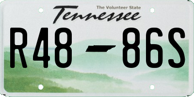 TN license plate R4886S