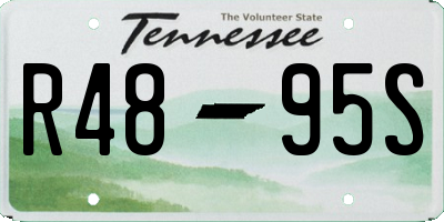 TN license plate R4895S