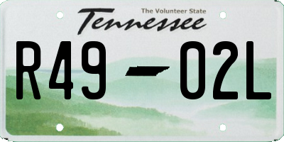 TN license plate R4902L