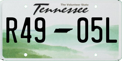 TN license plate R4905L