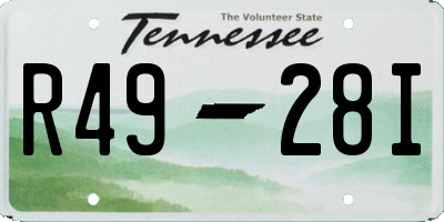 TN license plate R4928I