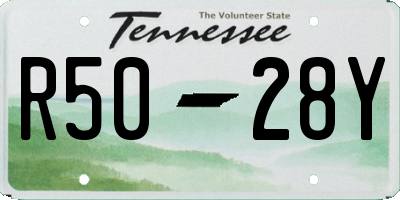 TN license plate R5028Y