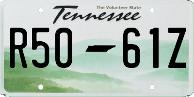 TN license plate R5061Z