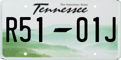 TN license plate R5101J